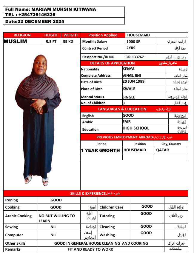 مريم محسن كيتوانا